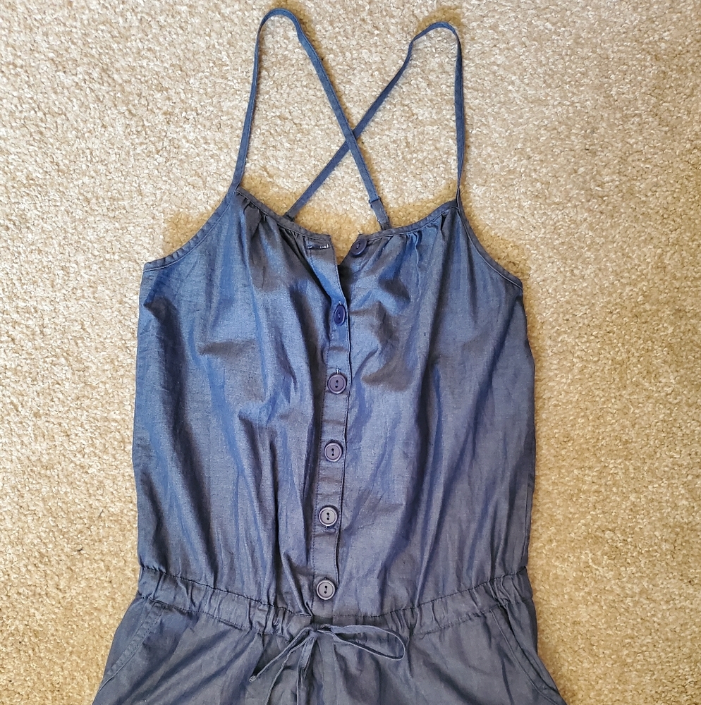 Denim Romper - Picture 2 of 2